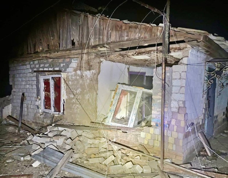 Dnipropetrovsk-regionen attackerades av självmordsdrönare, tungt artilleri och MLRS GRAD över natten