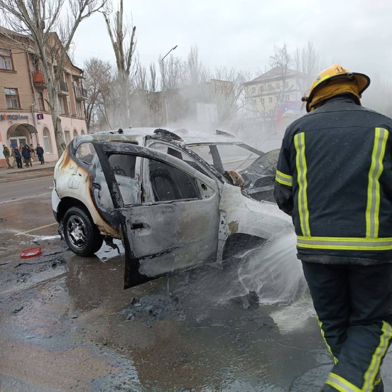 У Мелітополі підірвався автомобіль, поранено 2 співробітників ФСБ