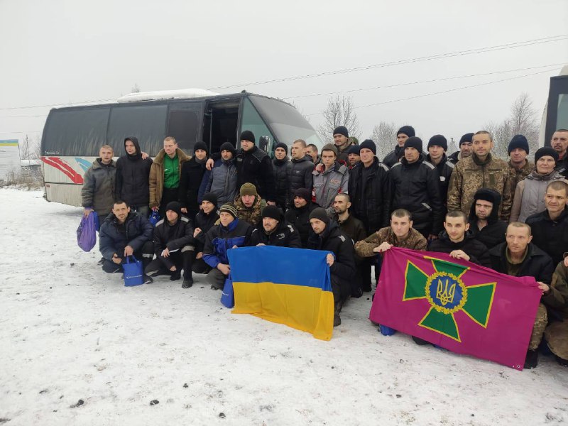 116 ukrainska militärer släpptes från rysk fångenskap i ett nytt fångbyte
