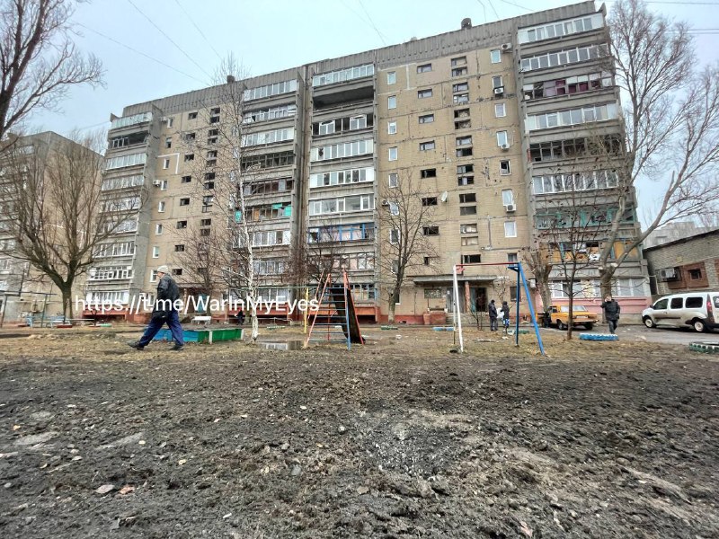 Schade in Horlivka als gevolg van beschietingen