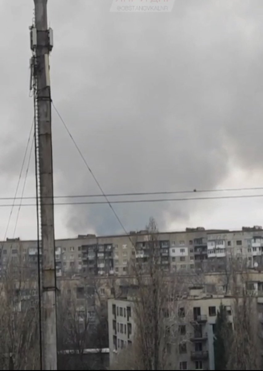انفجار در انبار مهمات در Kadiivka
