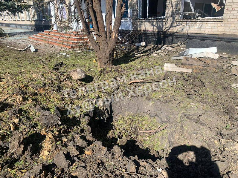 Missile hit at Dubovka village of Kakhovka district