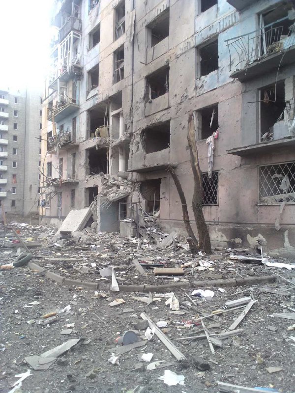 1 persona ha resultat ferida avui com a conseqüència dels bombardejos russos a Avdiivka