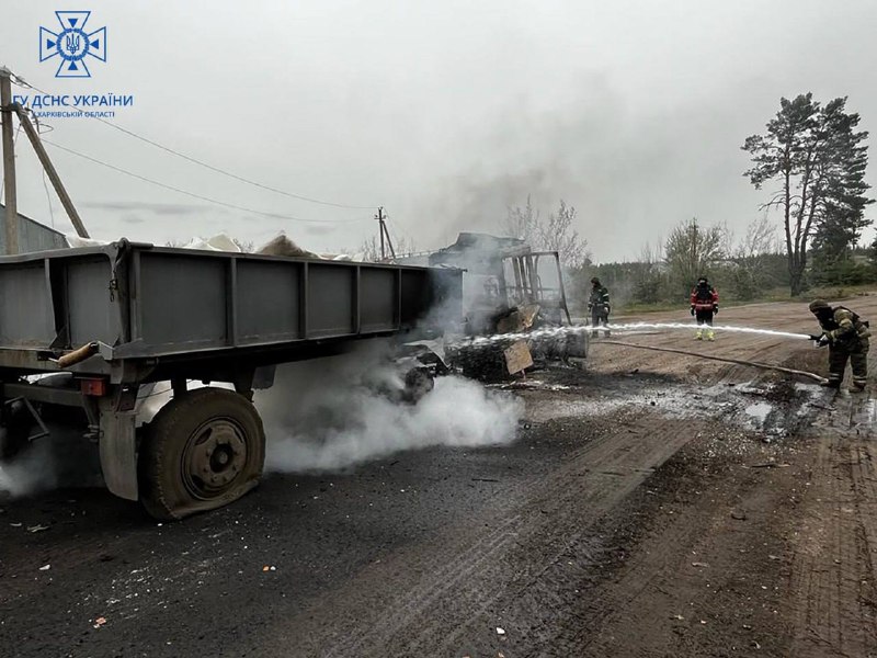 Het Russische leger beschoot Kucherivka in de regio Kharkiv met MLRS