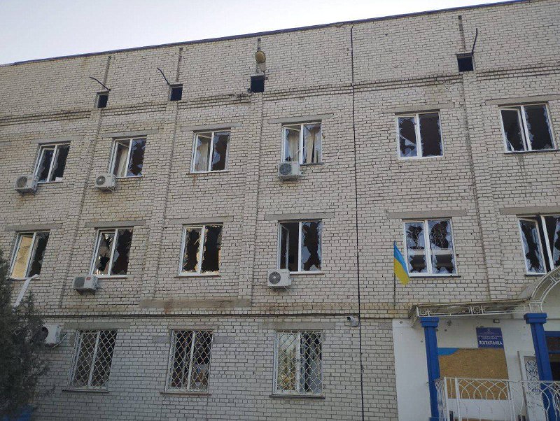 Rusiya ordusu Berislavdakı xəstəxananı atəşə tutub