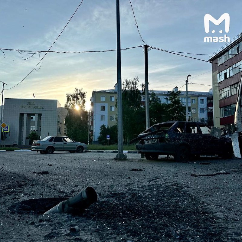 4 personer skadades till följd av beskjutning i staden Schebekyne i Belgorod-regionen