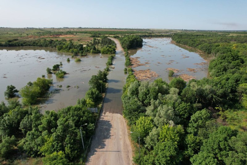 Poplava u blizini Odradokamyanke, regija Kherson