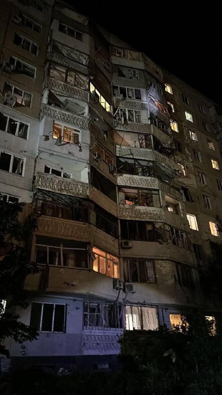 В Одесі пошкодження після атаки безпілотників