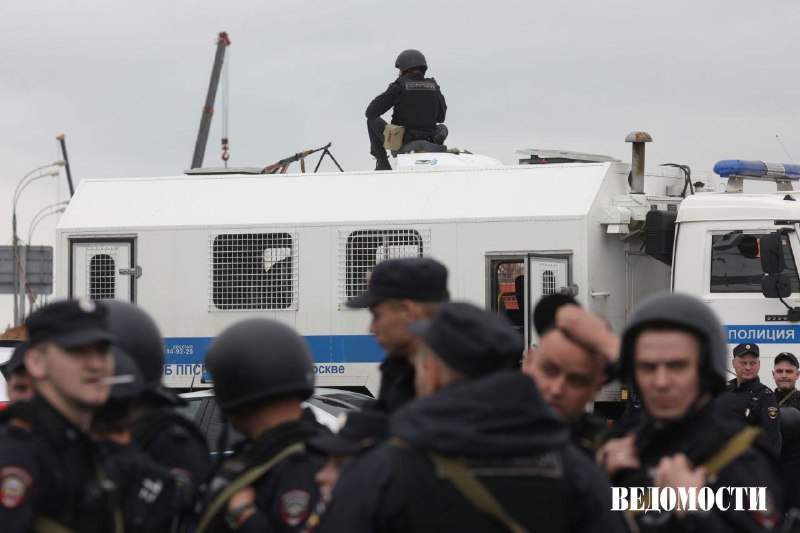 Ytterligare polisavspärrningar utplacerade i Moskva