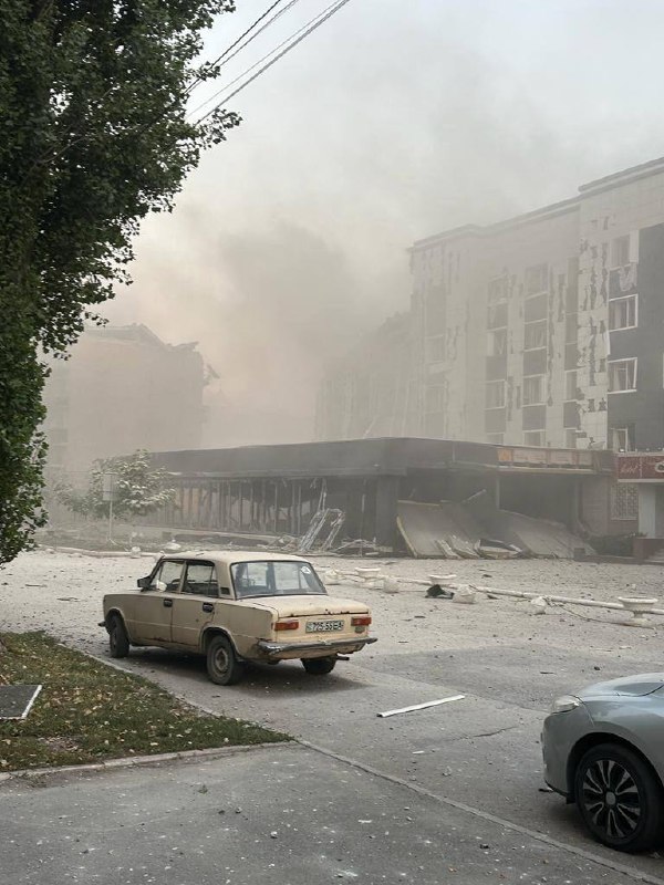 Per Rusijos raketų smūgį Pokrovske žuvo 1 žmogus, 7 buvo sužeisti