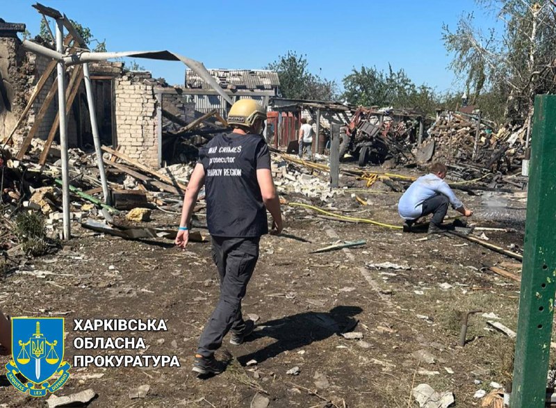 2 person killed, 8 wounded as result of Russian aerial bombardment with guided bombs at Kruhliakivka village of Kharkiv region