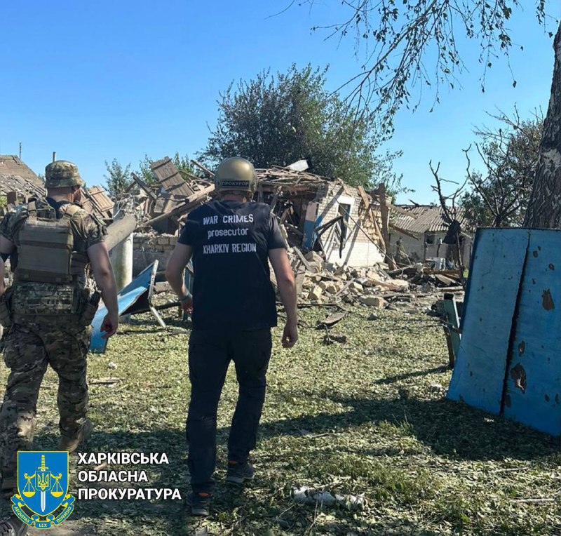 2 person killed, 8 wounded as result of Russian aerial bombardment with guided bombs at Kruhliakivka village of Kharkiv region