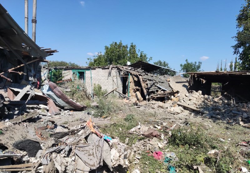 Rusiya artilleriyası Xerson vilayətinin Xreşenivka kəndini atəşə tutub