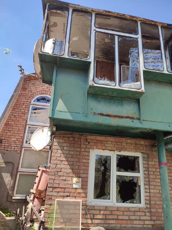 1 herido y daños materiales generalizados como resultado del bombardeo ruso en Nikopol