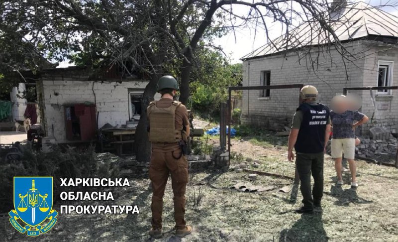 Skador i Kupiansk till följd av beskjutning
