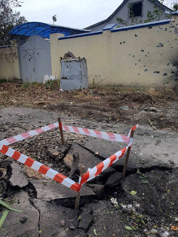 Vahinkoja Khersonissa Venäjän pommitusten seurauksena