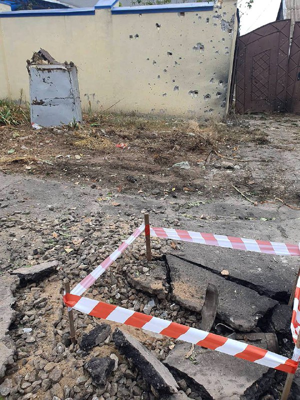 Škody v Chersone v dôsledku ruského ostreľovania