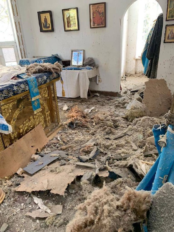 Το ρωσικό πυροβολικό βομβάρδισε μια εκκλησία στη Χερσώνα