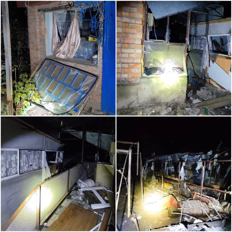 L'artiglieria russa ha bombardato durante la notte il distretto di Nikopol