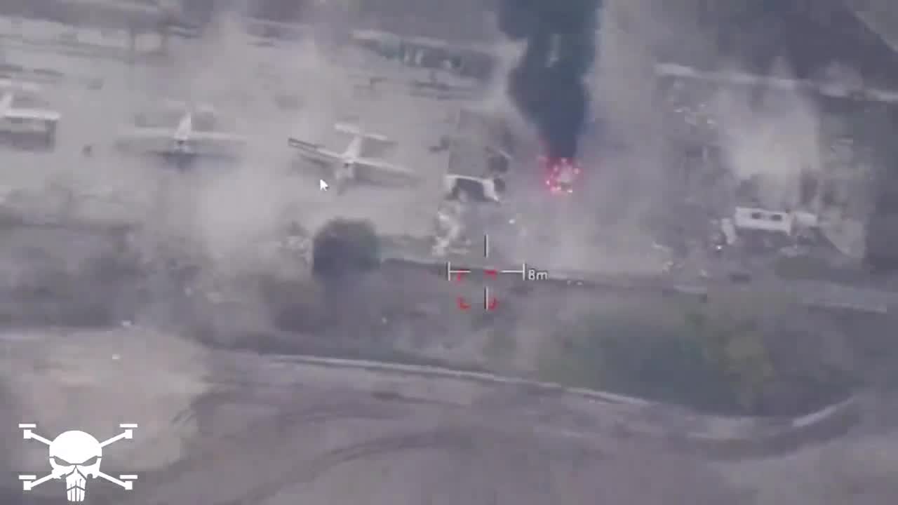 Ukraiński nalot z JDAM-em na rosyjską bazę w pobliżu Tarasiwki w obwodzie chersońskim