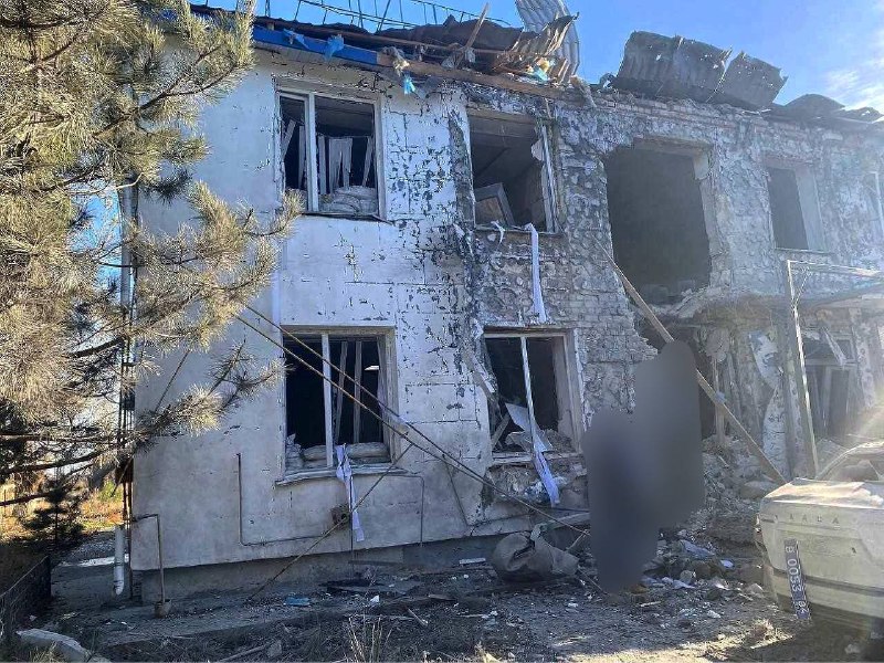 Украински ракетен удар порази полицейски участък на окупационните власти в село Юбилейно в Херсонска област