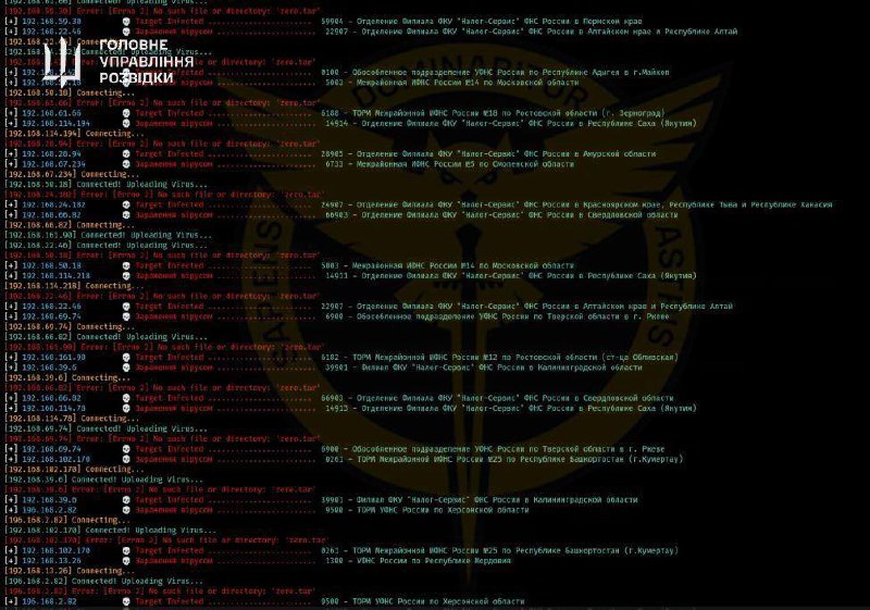 Ukrainian Military intelligence claims cyberattack against systems of Russian Federal Tax authority and its suppliers