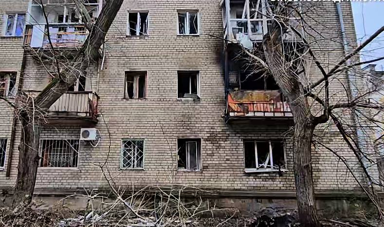Danni a Kherson a seguito dei bombardamenti russi