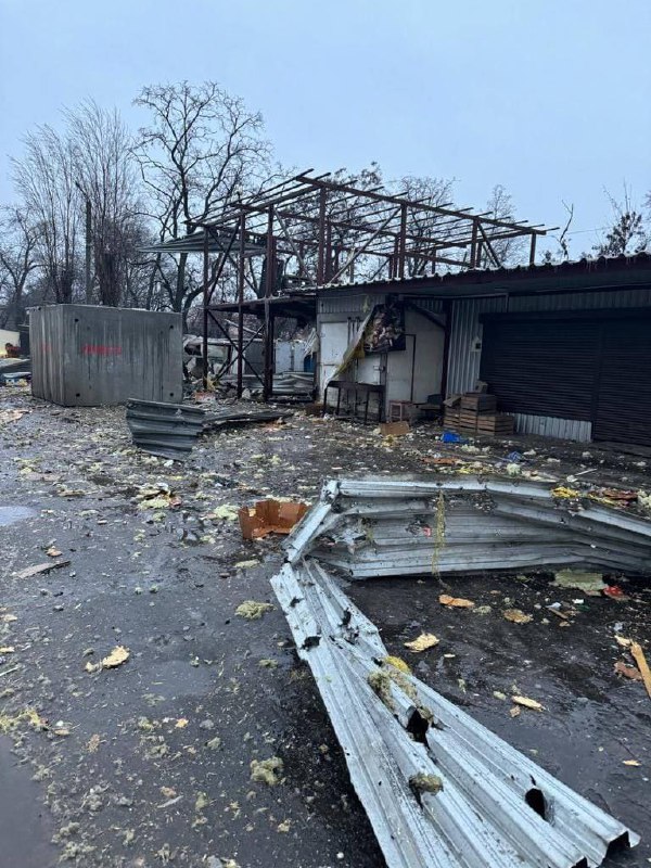 Schade in Kurakhove als gevolg van beschietingen