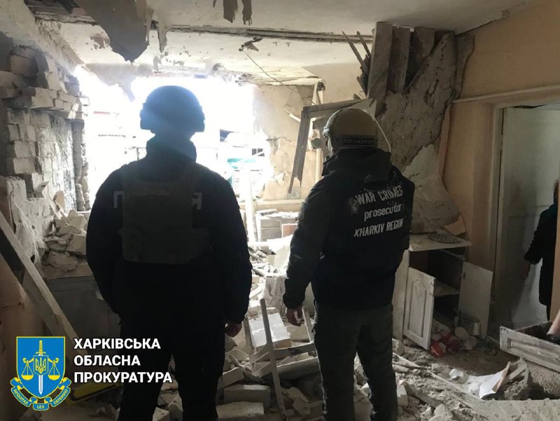 Danos em Kupiansk como resultado de bombardeio russo