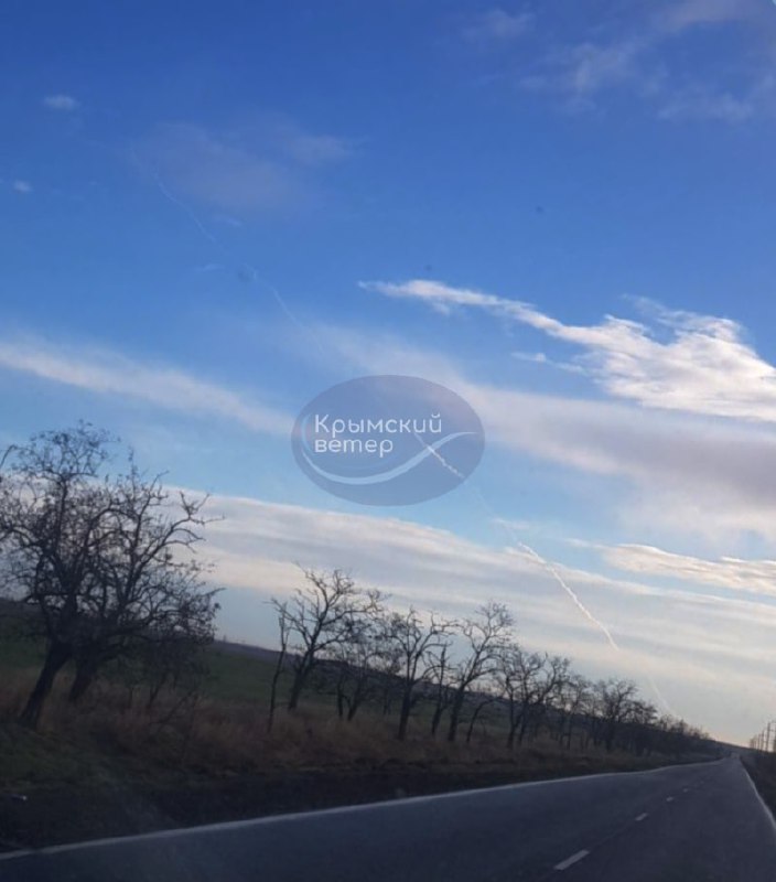 Raketlancering vanuit het dorp Yarkoe in het district Dzhankoi