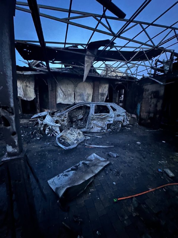 Zniszczenia w Wasyliwce obwodu zaporoskiego w wyniku ostrzału