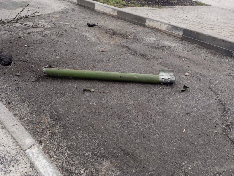 别尔哥罗德南部地区被击落的 GRAD 导弹碎片
