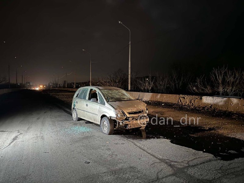 Schade in het Petrovsky-district van Donetsk als gevolg van beschietingen