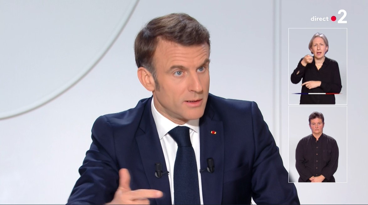 Macron over Oekraïne: Er zal geen veiligheid voor de Fransen zijn als daar geen vrede is, en vrede is niet de capitulatie van Oekraïne