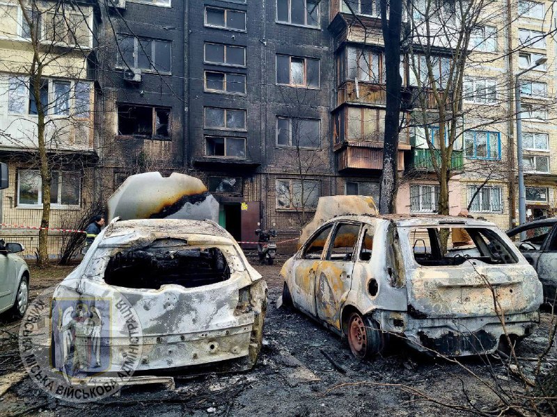 Kiyevdə Rusiyanın raket zərbələri nəticəsində 12 nəfər yaralanıb