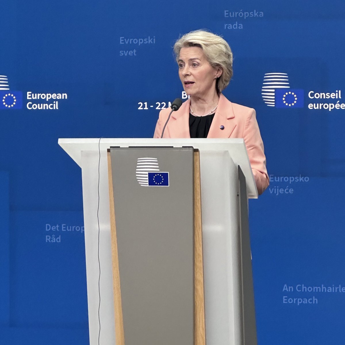 Predsedníčka Európskej komisie Ursula von der Leyenová uviedla, že „prvá miliarda neočakávaných ziskov (okolo 3 miliárd eur) zo zmrazených ruských aktív by mohla byť uvoľnená už 1. júla. Lídri EÚ sa dohodli, že budú ďalej využívať peniaze na podporu Ukrajiny