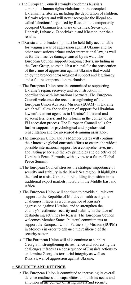 Ed ecco le conclusioni del vertice EUCO sull'Ucraina: