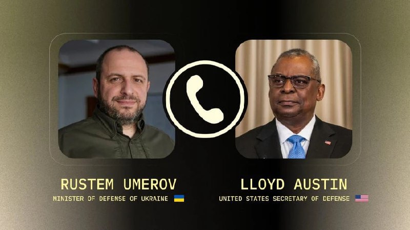 Minister obrony Ukrainy Umerow odbył rozmowę telefoniczną z ministrem obrony USA Lloydem Austinem