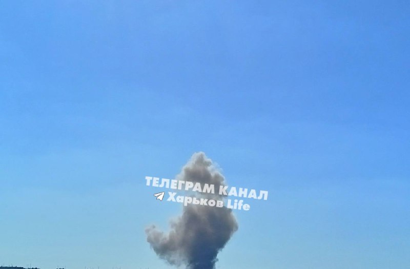 Výbuch v Charkovskom okrese po ruskom nálete