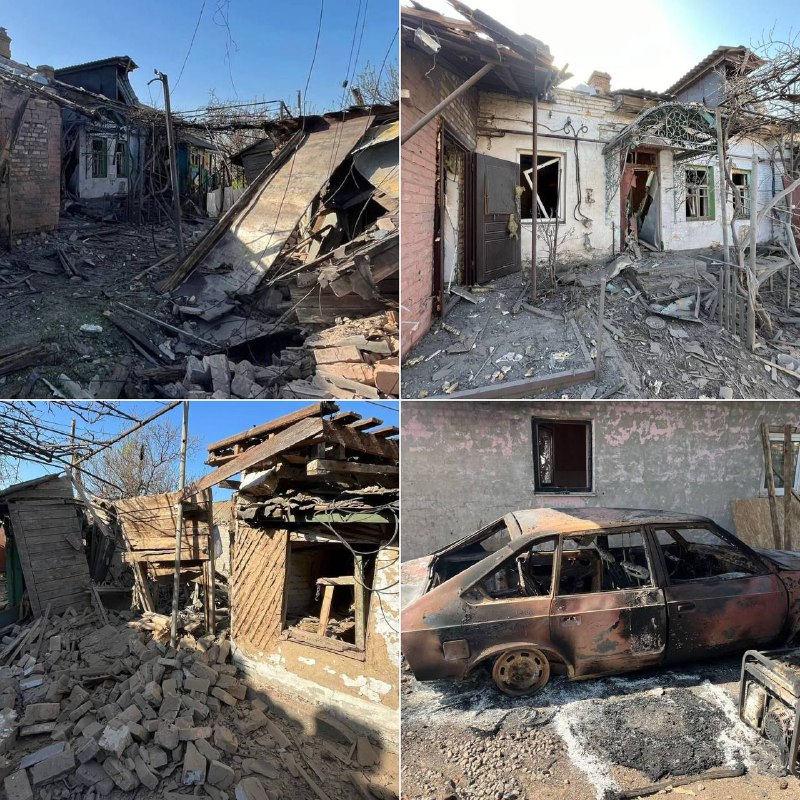 O exército russo bombardeou o distrito de Nikopol com artilharia e usou vários drones