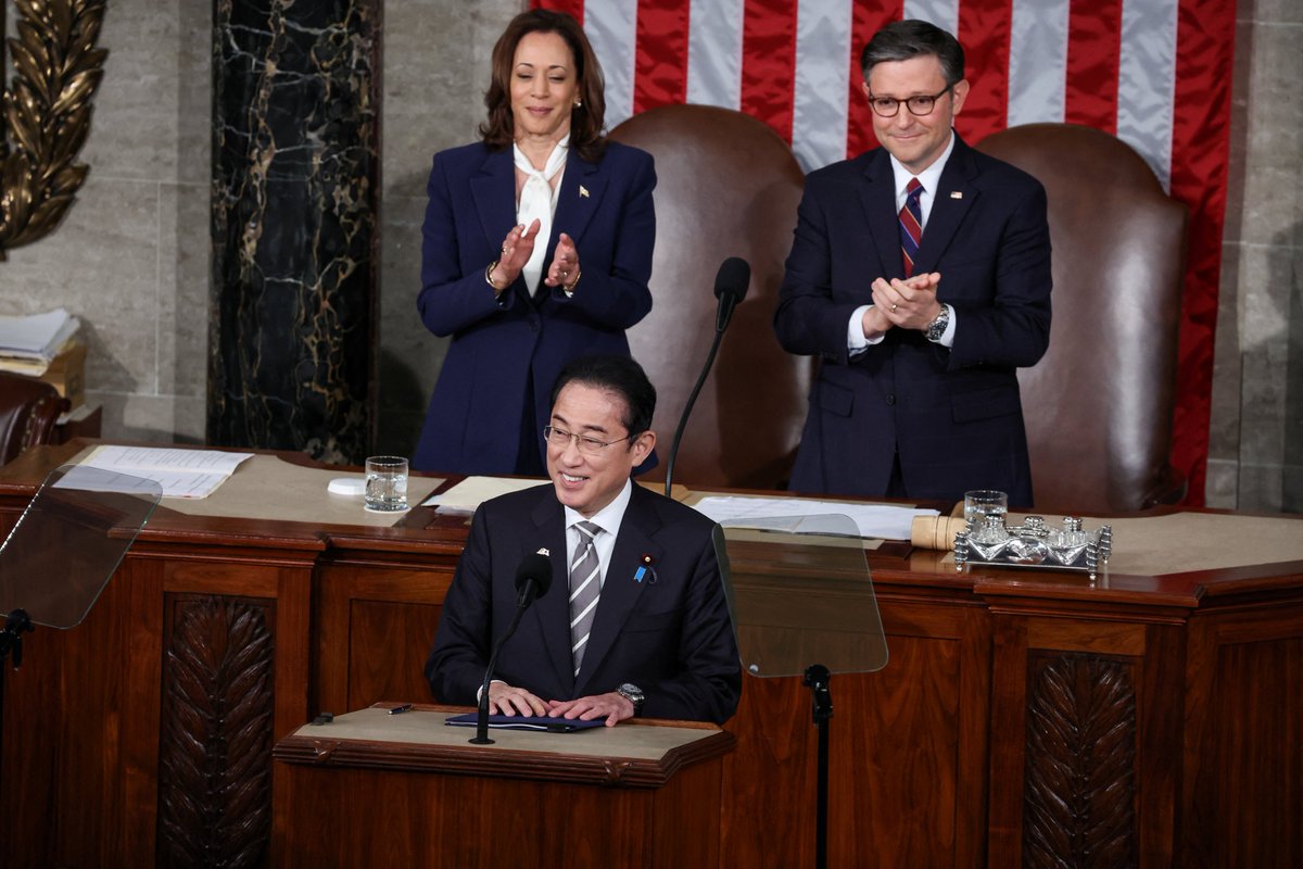 W przemówieniu przed wspólną sesją Kongresu premier Japonii Kishida ostrzega, że „dzisiejsza Ukraina może być jutrzejszą Azją Wschodnią