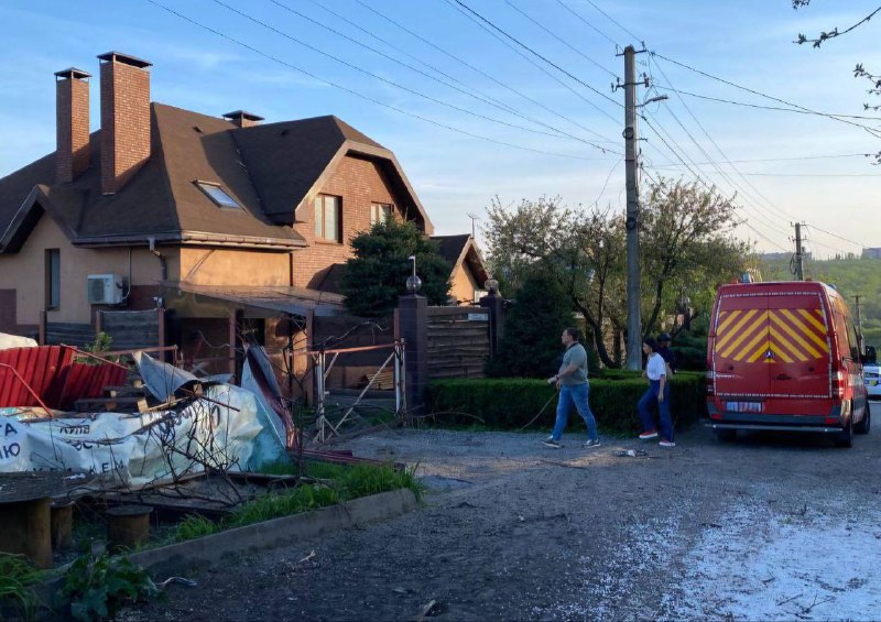 9 gewonden door puin van een raket in de stad Dnipro en de Liubymivka-gemeenschap