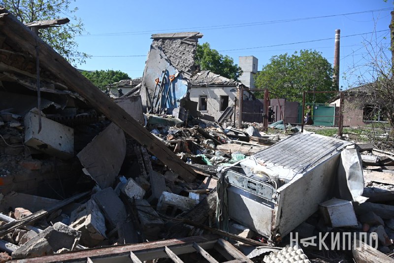 Zničenie v dôsledku ruského náletu na Charkov