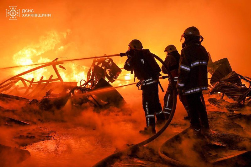 Два беспилотника Шахед ночью нанесли удар по гражданской инфраструктуре в Харькове