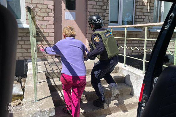 Oggi a Nikopol è rimasta ferita una persona in seguito al bombardamento