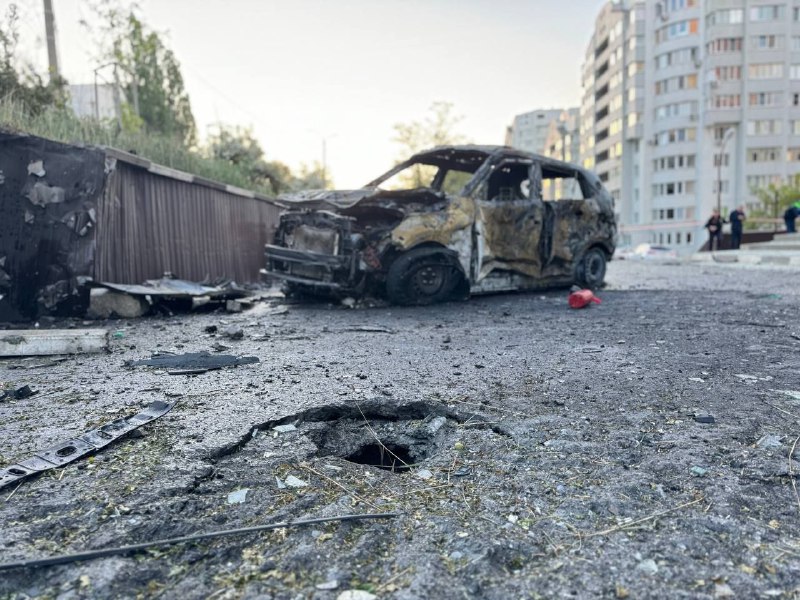 8 osób zostało rannych, a zniszczenia są rozległe po odparciu przez rosyjską obronę powietrzną rzekomego ataku w Biełgorodzie