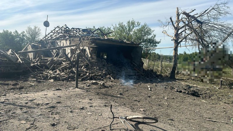 Zniszczenia w Selydove w wyniku rosyjskiego nalotu