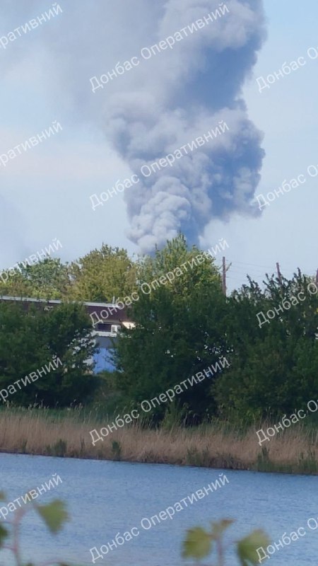 Missile strike reported at ammunition depot in Sorokyne(Krasnodon) at the occupied part of Luhansk region