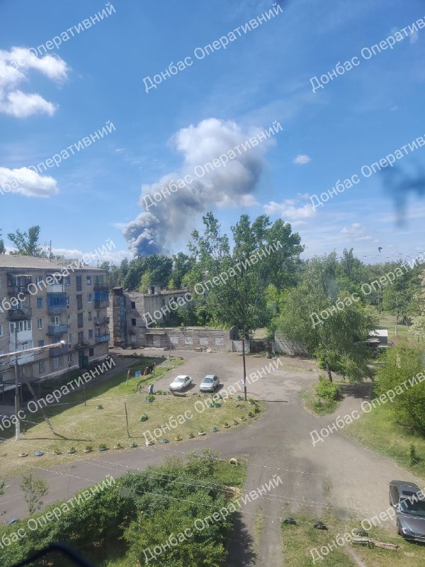 Αναφέρθηκε επίθεση πυραύλων σε αποθήκη πυρομαχικών στο Sorokyne (Krasnodon) στο κατεχόμενο τμήμα της περιοχής Luhansk