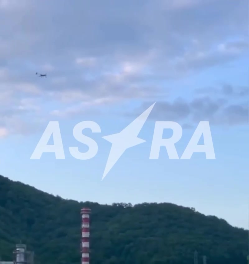 Drones hadden de raffinaderij in Toeapse, Krasnodar Krai, aangevallen